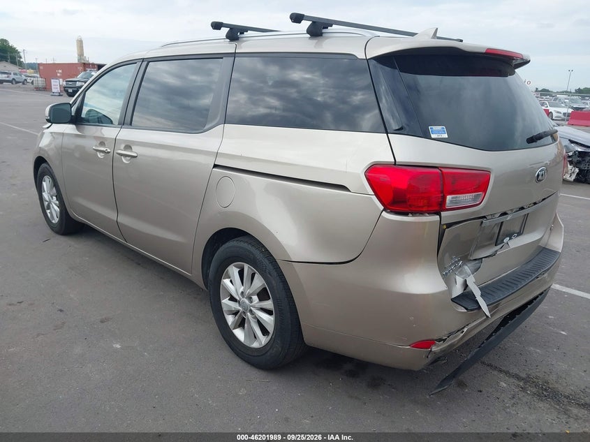 Vin: kndmb5c16g6113956, lot: 46701901, kia sedona lx 20163