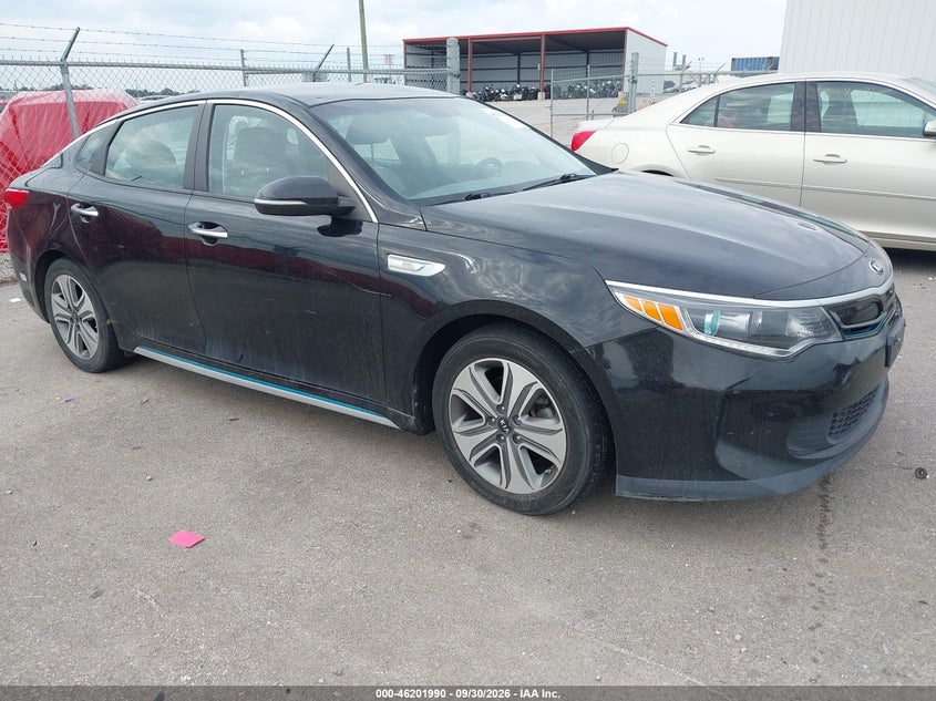 Vin: knagv4ld6h5013966, lot: 46701902, kia optima plug-in hybrid ex 20171