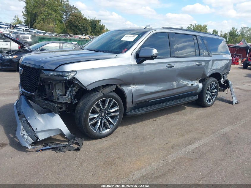 Vin: 1gys3nkl3mr449415, lot: 46701903, cadillac escalade esv 2wd sport 20212