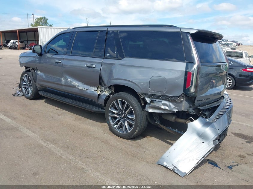 Vin: 1gys3nkl3mr449415, lot: 46701903, cadillac escalade esv 2wd sport 20213