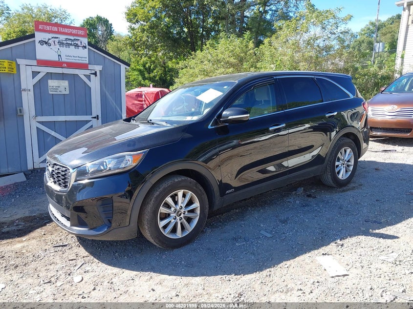Vin: 5xypgda37kg460196, lot: 46701907, kia sorento 2.4l lx 20192