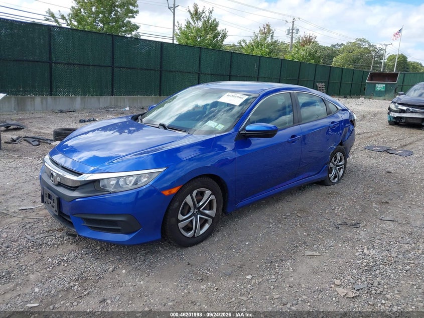 Vin: 19xfc2f57he044967, lot: 46701910, honda civic lx 20172