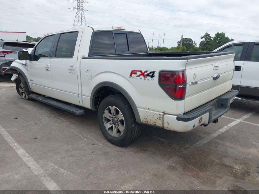 Vin: 1ftfw1et2dkd64478, lot: 46701915, ford f-150 fx4 20133