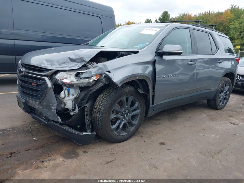 Vin: 1gnevjkw4kj318710, lot: 46701950, chevrolet traverse rs 20192