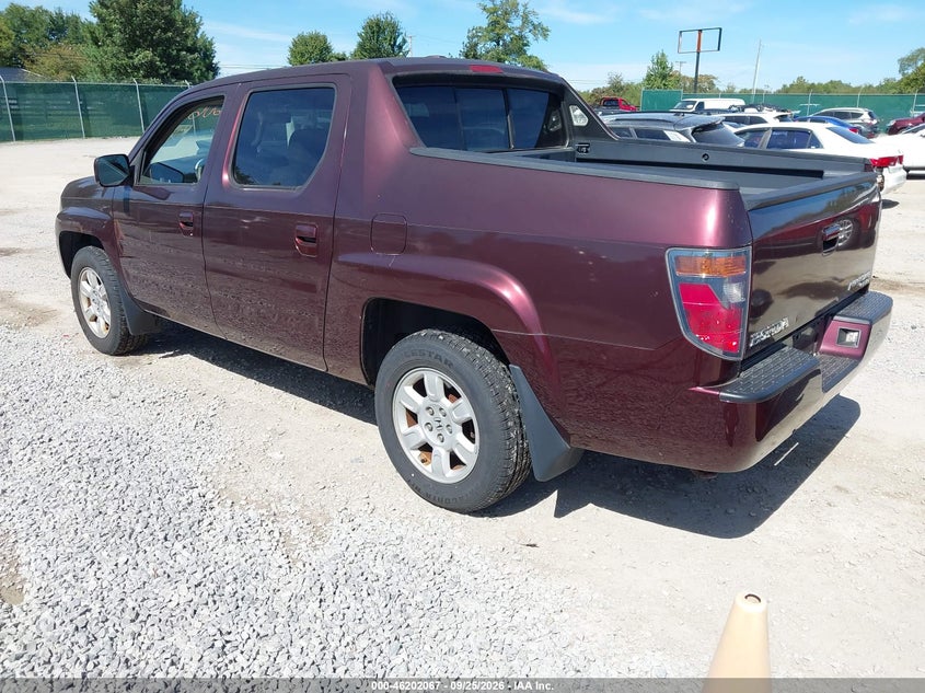HONDA RIDGELINE 2007 VIN 2HJYK16577H540954