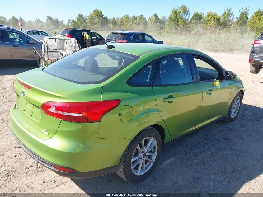Vin: 1fadp3fe1jl274508, lot: 46701986, ford focus se 20184
