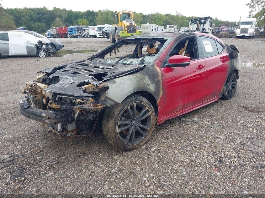 Vin: 19uub2f66ja006398, lot: 46702063, acura tlx tech   a-spec pkgs 20182