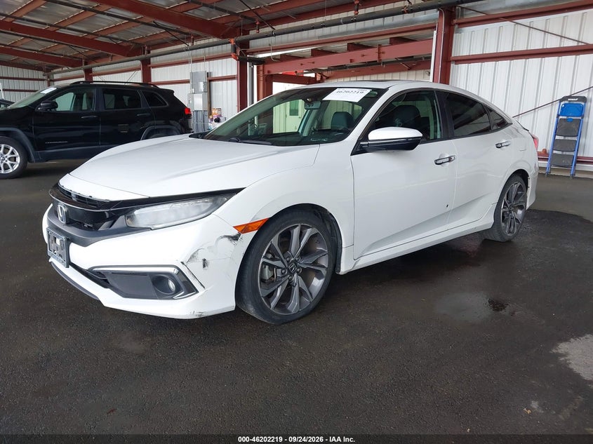 Vin: 19xfc1f96ke208410, lot: 46702131, honda civic touring 20192