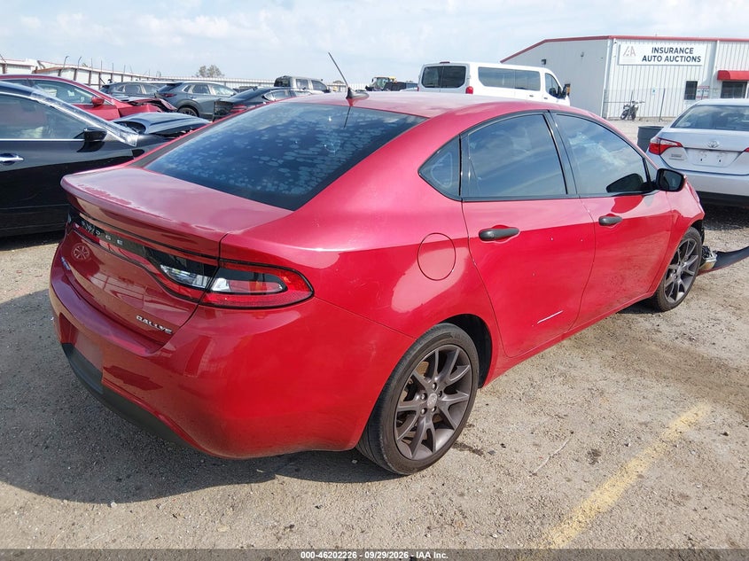 Vin: 1c3cdffaxgd823224, lot: 46702138, dodge dart sxt sport rallye 20164