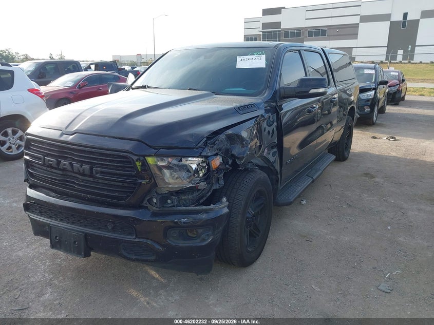 Vin: 1c6srfmtxmn764766, lot: 46702144, ram 1500 big horn 20212