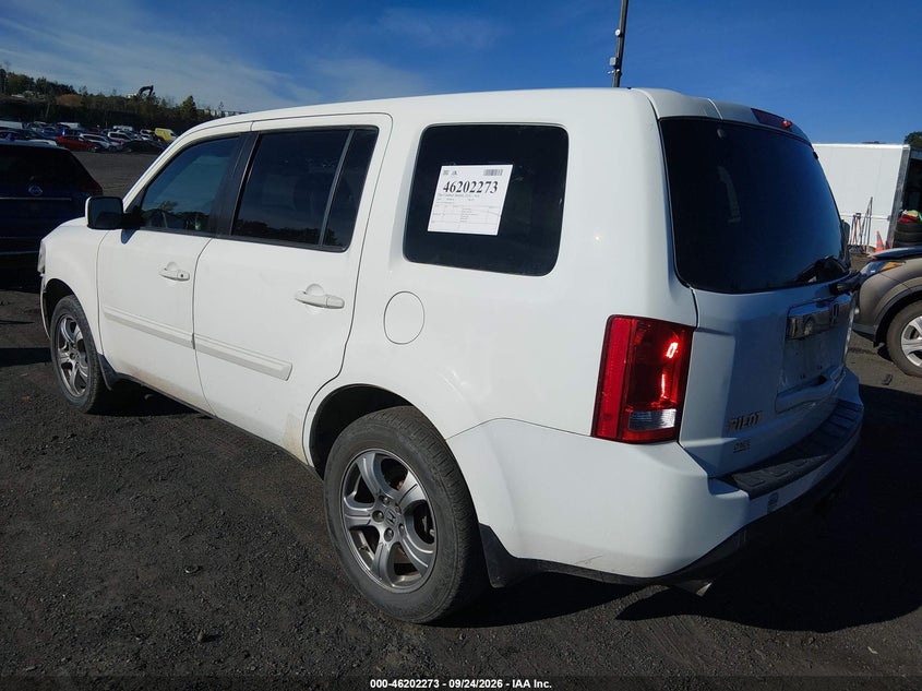 Vin: 5fnyf4h6xcb037712, lot: 46702185, honda pilot ex-l 20123