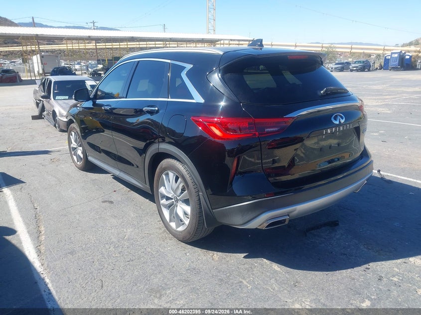 Vin: 3pcaj5ba4mf110299, lot: 46702307, infiniti qx50 luxe 20213