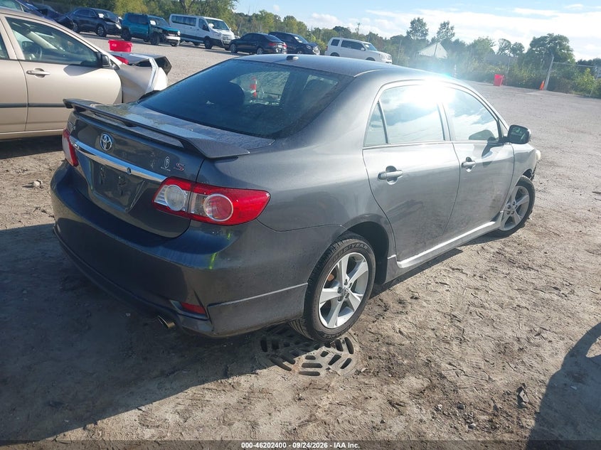 Vin: 2t1bu4ee1bc664292, lot: 46702312, toyota corolla s 20114