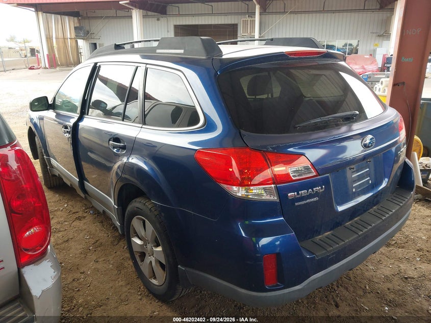 Vin: 4s4brbgc3b3332800, lot: 46702314, subaru outback 2.5i premium 20113
