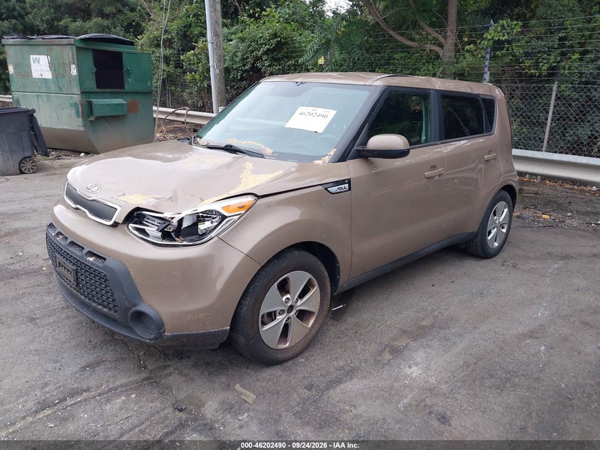 Vin: kndjn2a26g7270806, lot: 46702402, kia soul 20162
