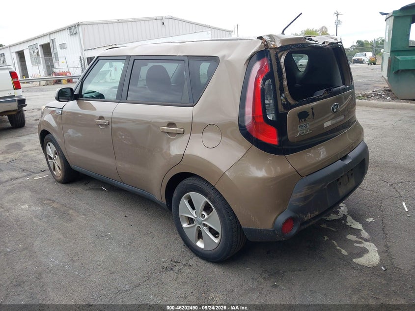 Vin: kndjn2a26g7270806, lot: 46702402, kia soul 20163