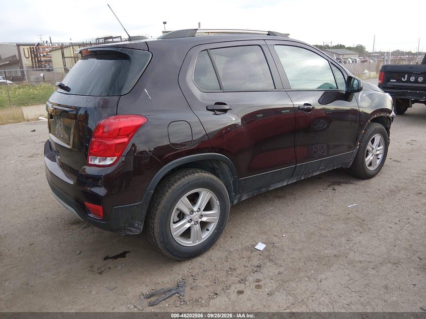 Vin: kl7cjpsm3nb530653, lot: 46702418, chevrolet trax awd lt 20224