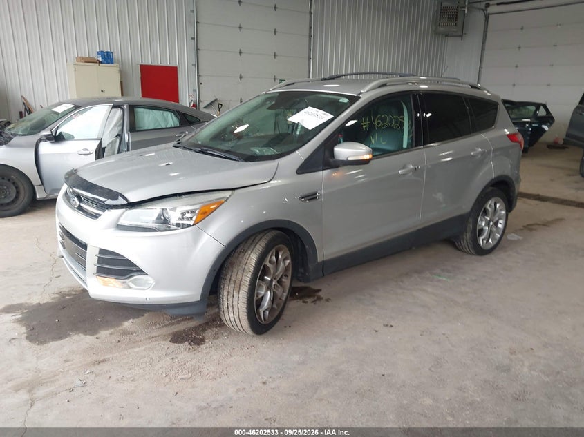 Vin: 1fmcu9jx4eub77910, lot: 46702445, ford escape titanium 20142
