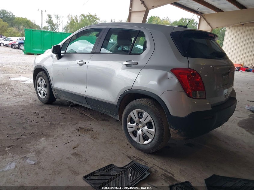 Vin: 3gncjksb2gl276138, lot: 46702446, chevrolet trax 1ls 20163