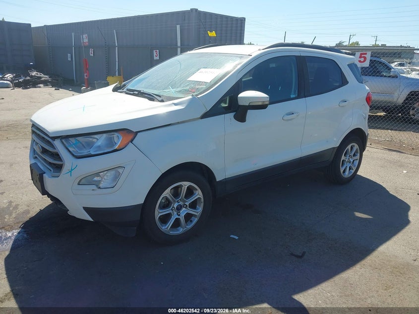 Vin: maj3p1texjc233850, lot: 46702454, ford ecosport se 20182