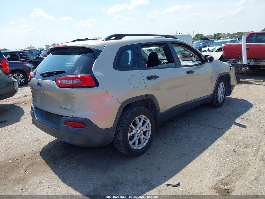 Vin: 1c4pjlab6fw602422, lot: 46702481, jeep cherokee sport 20154