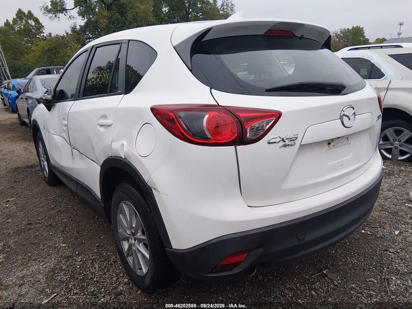 Vin: jm3ke4by5g0697431, lot: 46702499, mazda cx-5 sport 20163