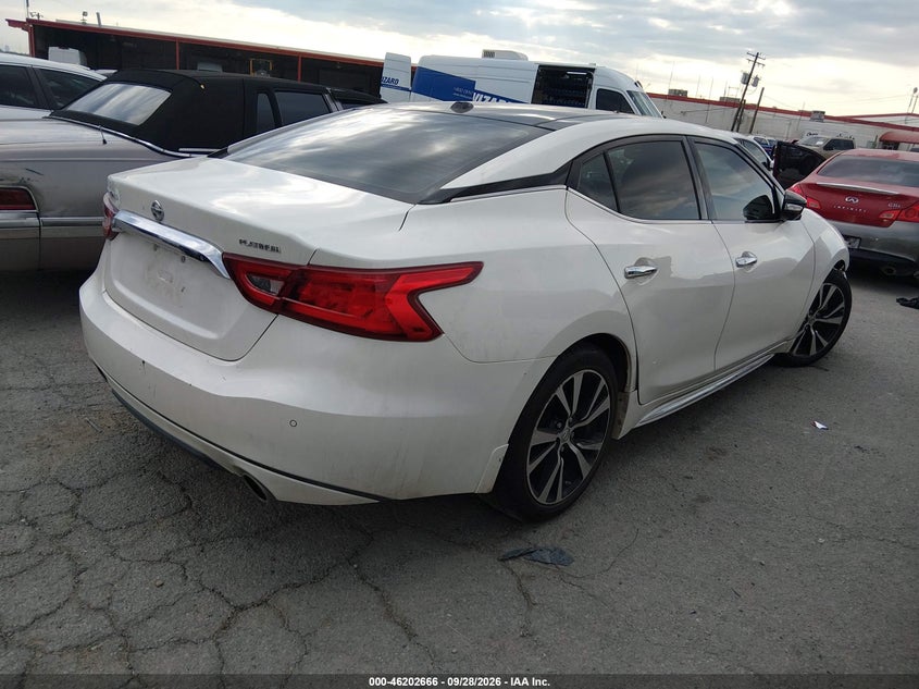 Vin: 1n4aa6ap7jc401745, lot: 46702578, nissan maxima 3.5 platinum 20184