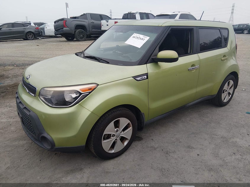 Vin: kndjn2a26f7777297, lot: 46702593, kia soul 20152