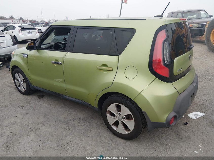 Vin: kndjn2a26f7777297, lot: 46702593, kia soul 20153