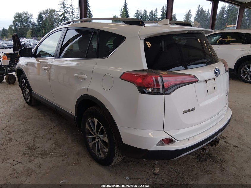 Vin: jtmrjrev1hd151785, lot: 46702597, toyota rav4 hybrid xle 20173