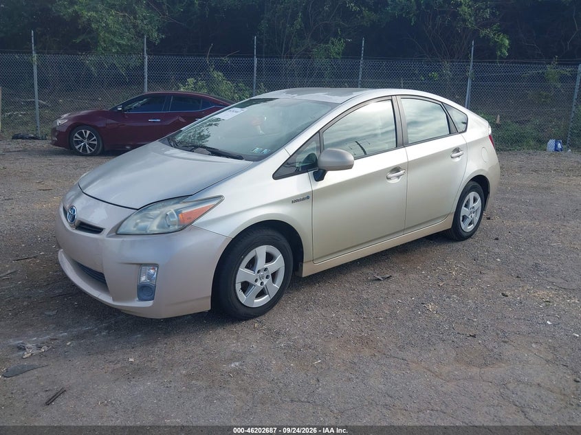 Vin: jtdkn3du6a0057152, lot: 46702600, toyota prius ii 20102