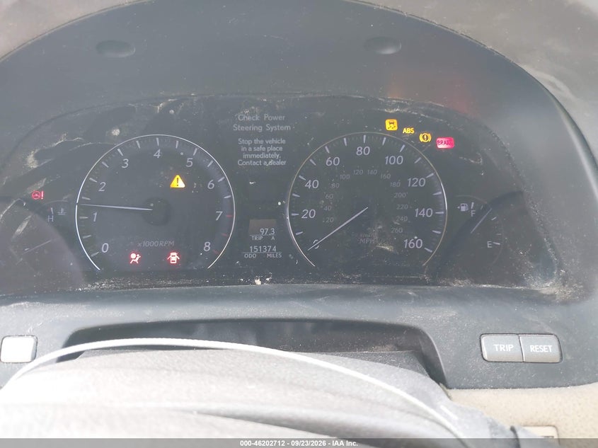 LEXUS LS 460 2008 VIN JTHBL46F585055530