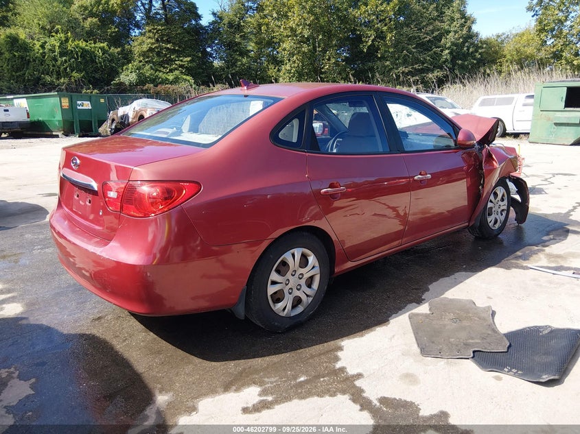 Vin: kmhdu4ad6au927850, lot: 46702711, hyundai elantra gls 20104