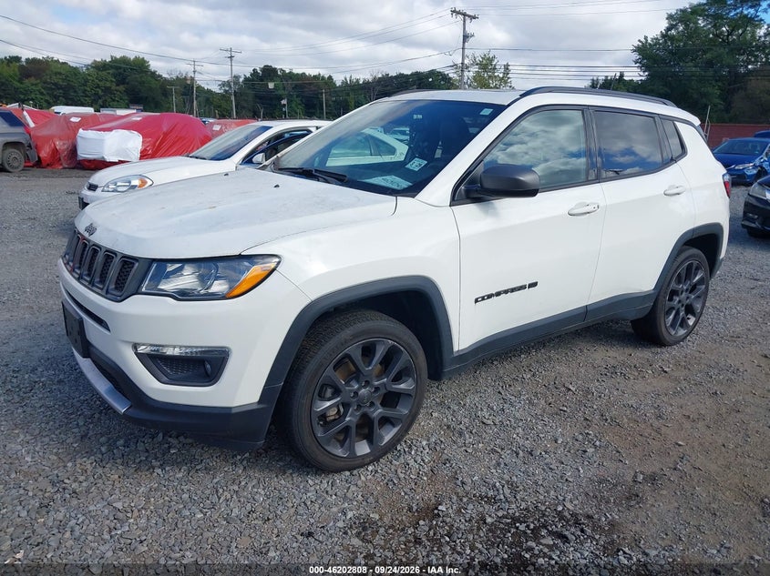 Vin: 3c4njdeb6mt601491, lot: 46702720, jeep compass 80th anniversary 4x4 20212