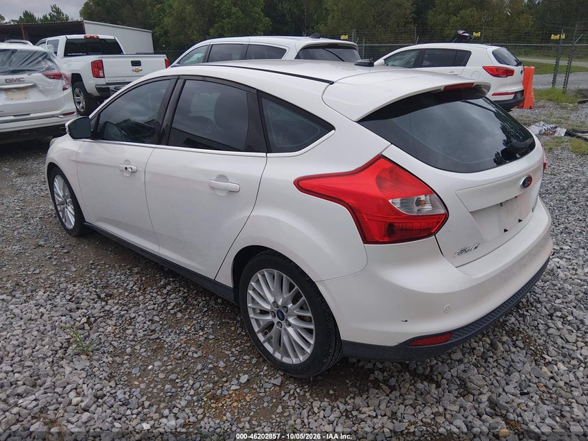 Vin: 1fadp3n27el208705, lot: 46702769, ford focus titanium 20143