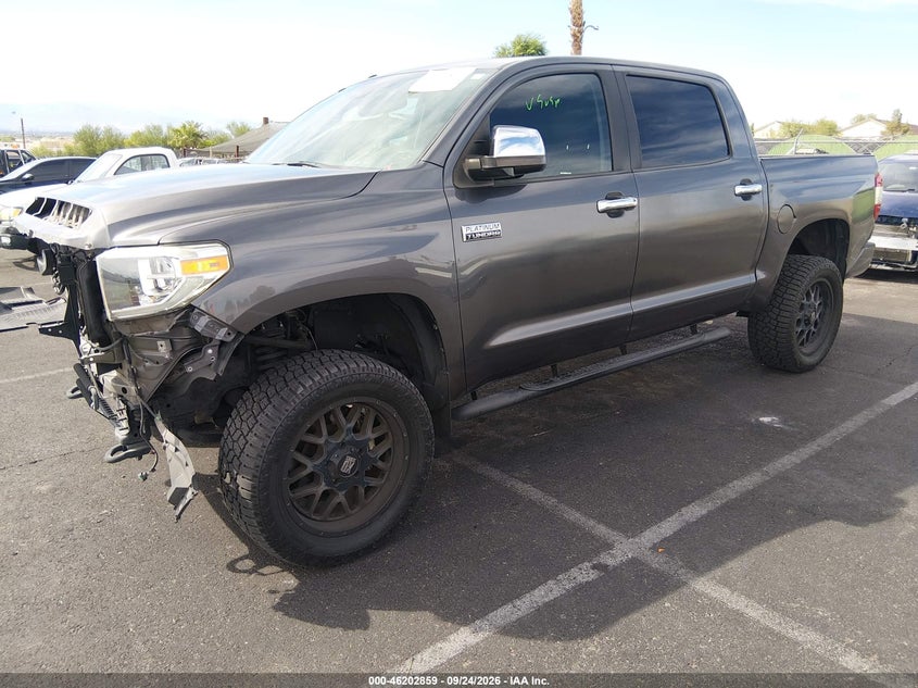 Vin: 5tfay5f11jx760649, lot: 46702771, toyota tundra platinum 5.7l v8 20182