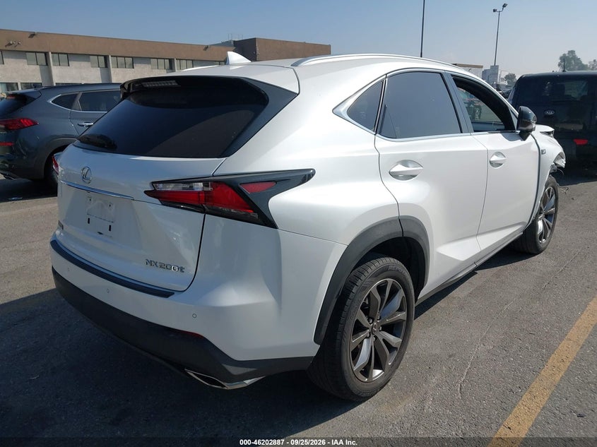 Vin: jtjyarbz0f2017200, lot: 46702799, lexus nx 200t f sport 20154