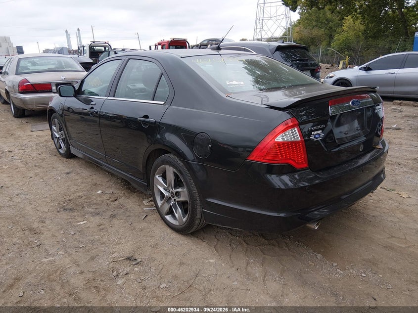 Vin: 3fahp0kc4ar427727, lot: 46702846, ford fusion sport 20103