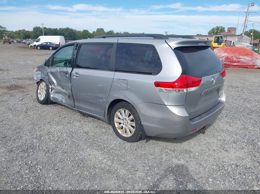 Vin: 5tddk3dc2cs041345, lot: 46702847, toyota sienna xle 7 passenger 20123