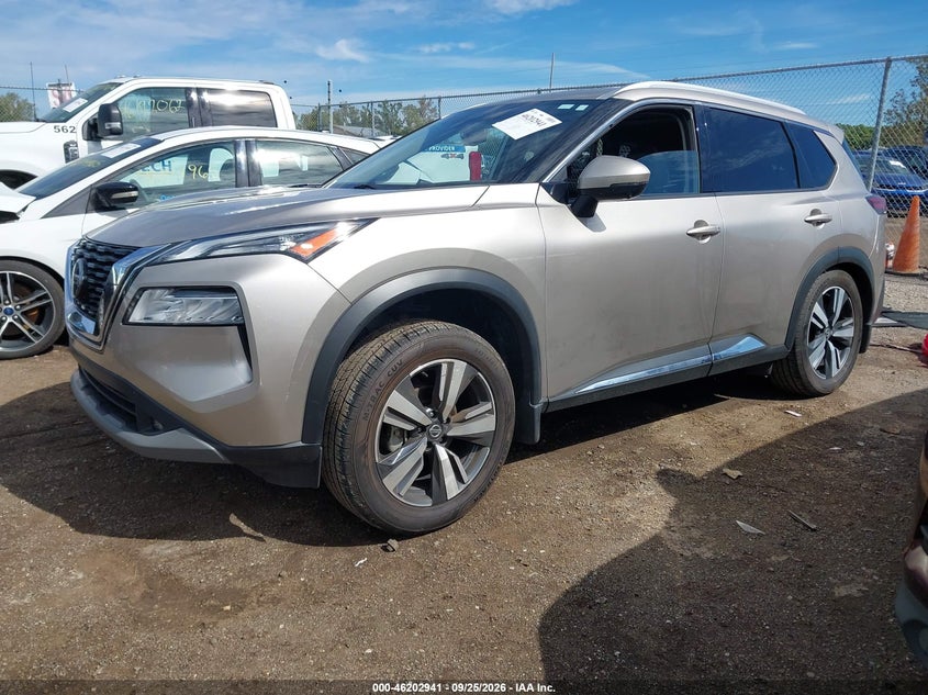 Vin: jn8at3cb8mw229785, lot: 46702853, nissan rogue sl intelligent awd 20212