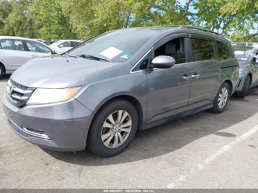 Vin: 5fnrl5h64eb033581, lot: 46702890, honda odyssey ex-l 20142