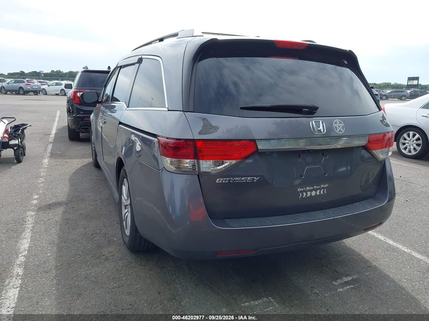 Vin: 5fnrl5h64eb033581, lot: 46702890, honda odyssey ex-l 20143