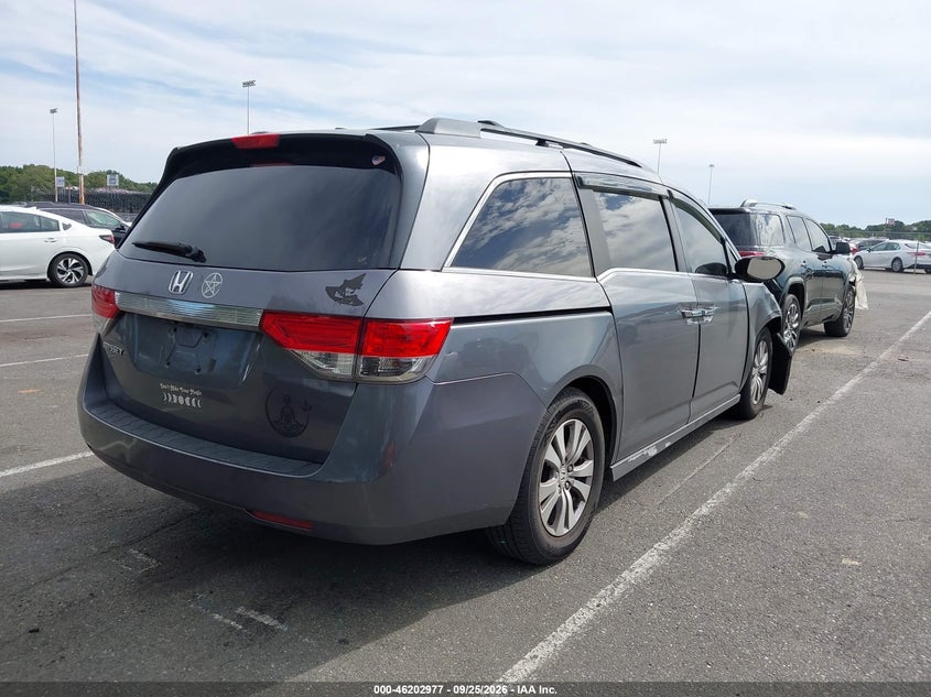 Vin: 5fnrl5h64eb033581, lot: 46702890, honda odyssey ex-l 20144