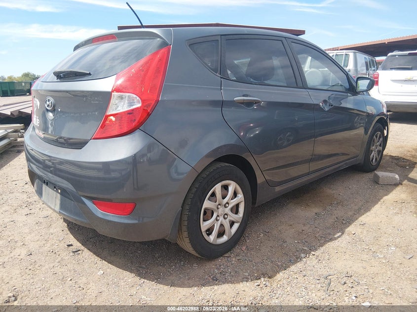 Vin: kmhct5ae4du084488, lot: 46702900, hyundai accent gs 20134