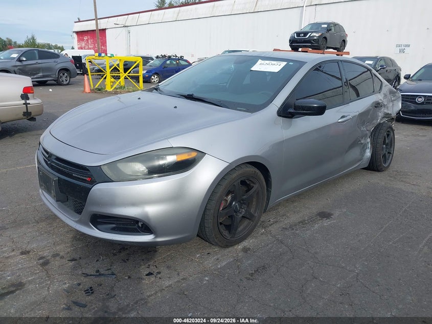 Vin: 1c3cdfbb3fd266301, lot: 46702936, dodge dart sxt 20152