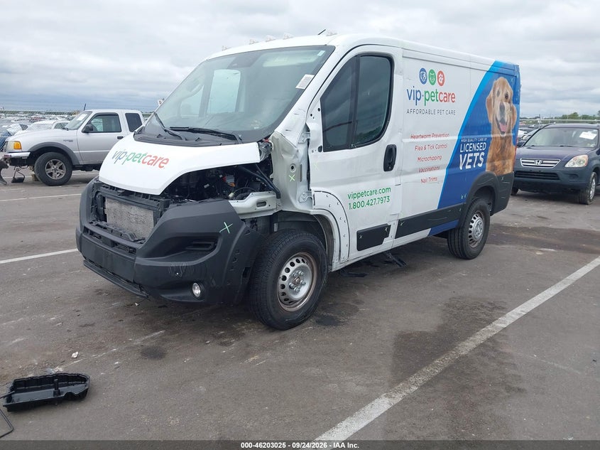 Vin: 3c6lrvngxte166356, lot: 46702937, ram promaster 1500 tradesman low roof 118 wb w/pass seat 20262