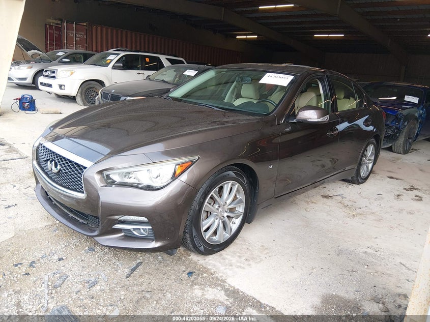 Vin: jn1bv7ar9em694433, lot: 46702968, infiniti q50 premium 20142