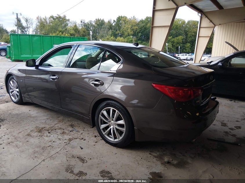 Vin: jn1bv7ar9em694433, lot: 46702968, infiniti q50 premium 20143