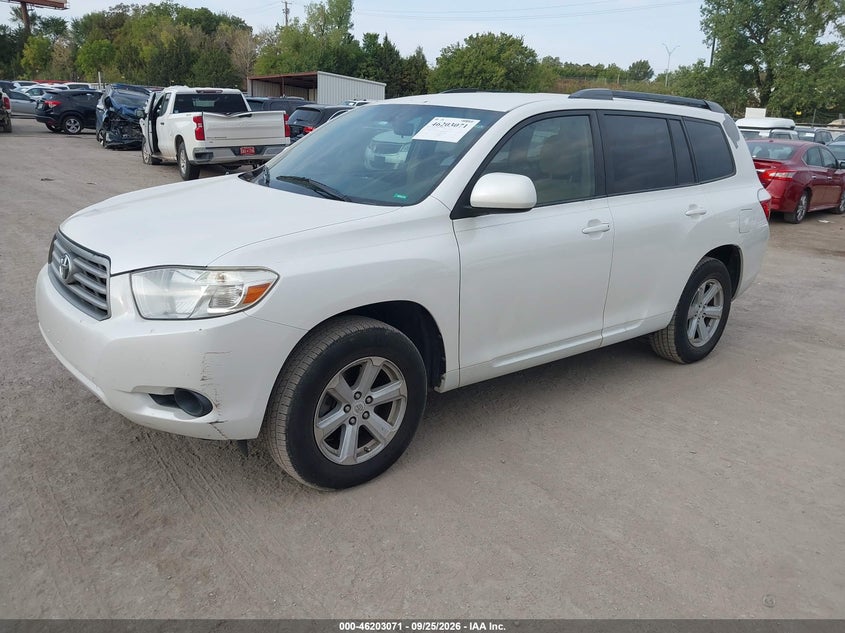 Vin: 5tdzk3eh0as008244, lot: 46702983, toyota highlander 20102