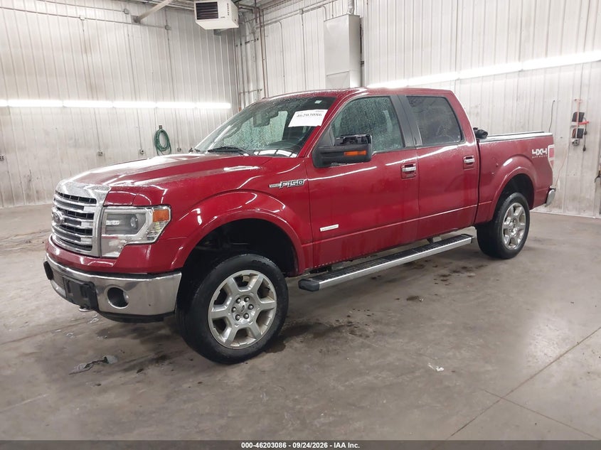 Vin: 1ftfw1et8dkf57427, lot: 46702998, ford f-150 lariat 20132
